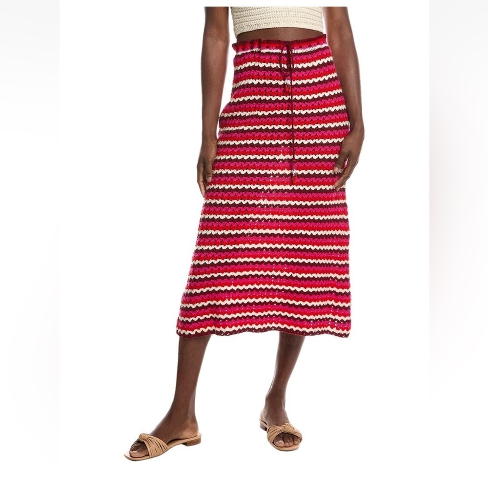 Nwt Farm Rio Colorful Crochet Skirt- Size Large